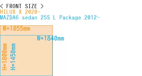 #HILUX X 2020- + MAZDA6 sedan 25S 
L Package 2012-